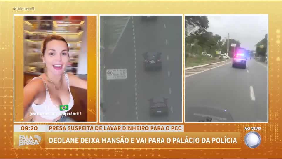 Confira o momento que Deolane Bezerra deixa condomínio em Alphaville acompanhada da polícia