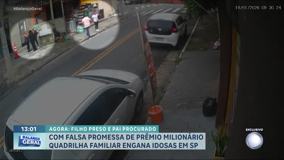Quadrilha familiar engana idosas em SP com falsa promessa de prêmio milionário