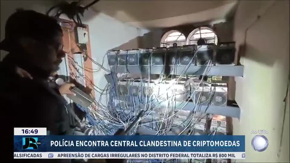Polícia do Rio encontra central clandestina de criptomoedas do Comando Vermelho