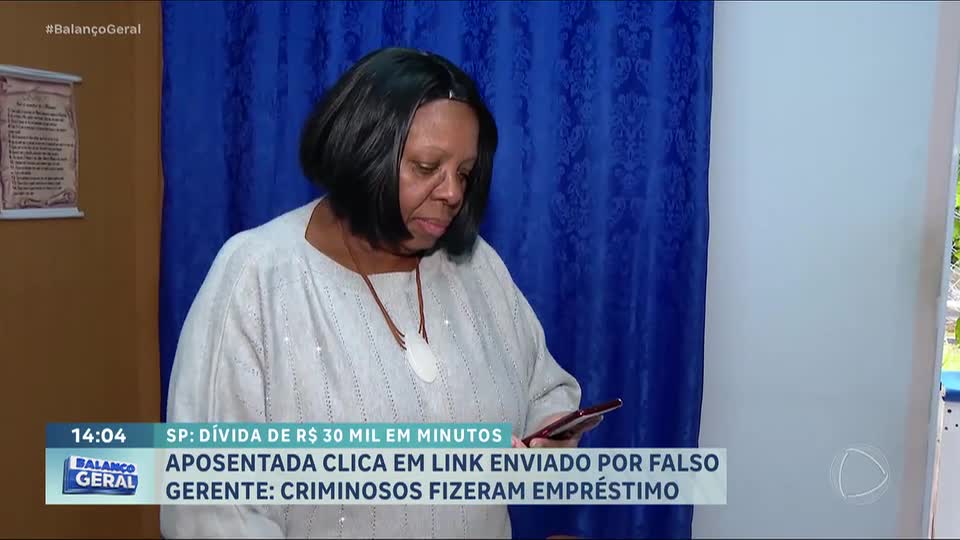 Golpe do falso gerente deixa aposentada com dívida de R$ 33 mil