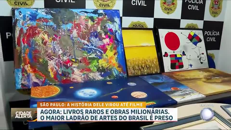 Polícia prende maior ladrão de obras de arte do país e busca desmantelar quadrilha
