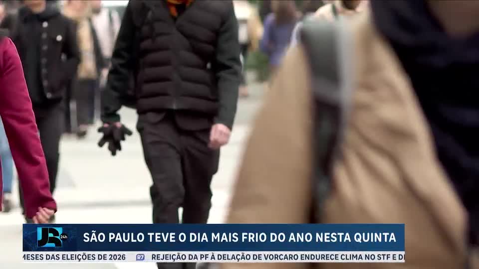 São Paulo registra o dia mais frio do ano nesta quinta (21)