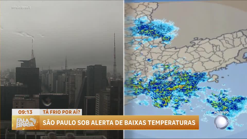 São Paulo entra em alerta para frio e chuva constante no fim de semana