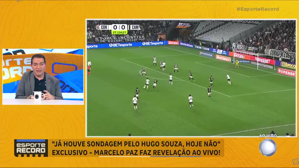 Hugo Souza recebeu sondagens e não é 'inegociável', revela Marcelo Paz