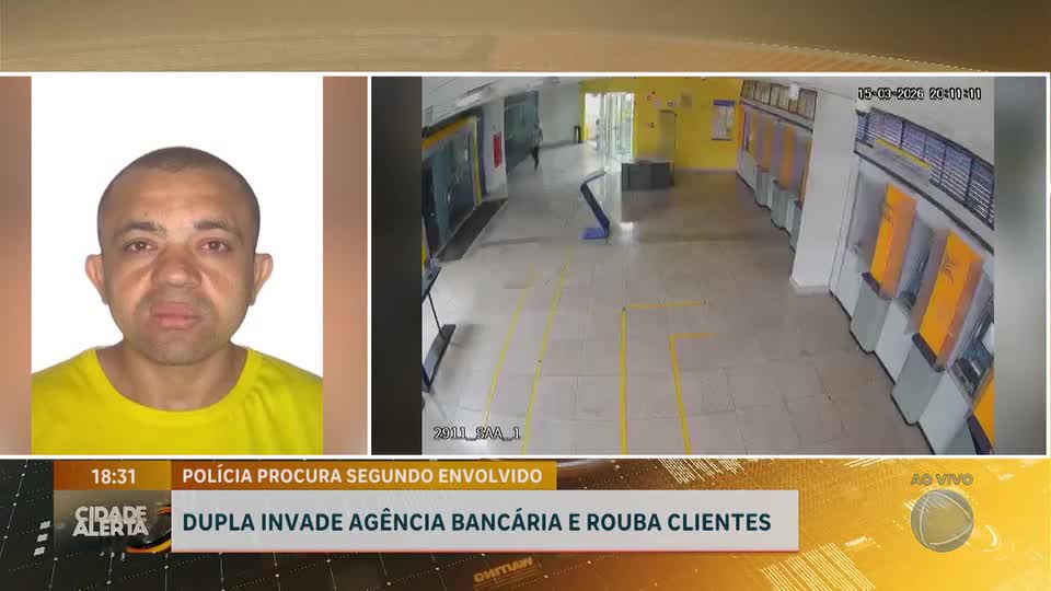 Polícia Civil busca homem acusado de roubo em agência bancária em Ceilândia (DF)