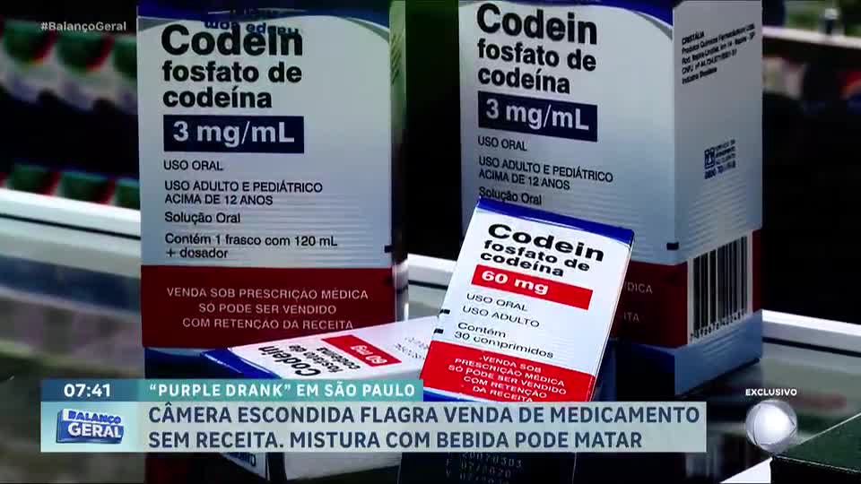 'Purple Drank': câmera escondida da RECORD flagra venda irregular de medicamento sem receita em SP