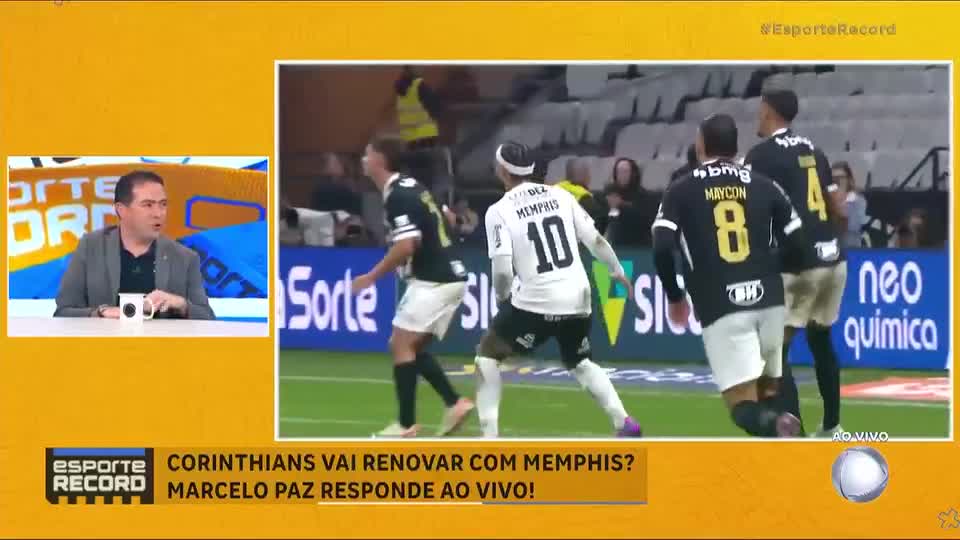 O holandês fica no Timão? Para Marcelo Paz, ‘o Corinthians é o time da vida de Memphis’