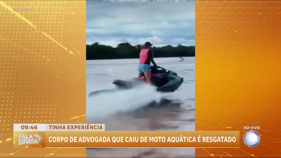 Corpo de advogada desaparecida após cair de moto aquática é encontrado em Belém (PA)