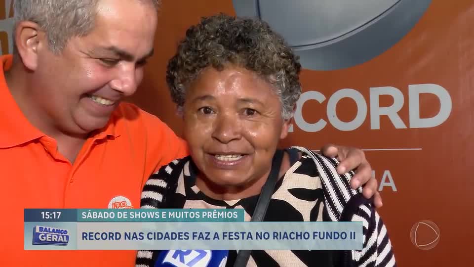 Festa do RECORD nas Cidades no Riacho Fundo 2 (DF) atrai multidão