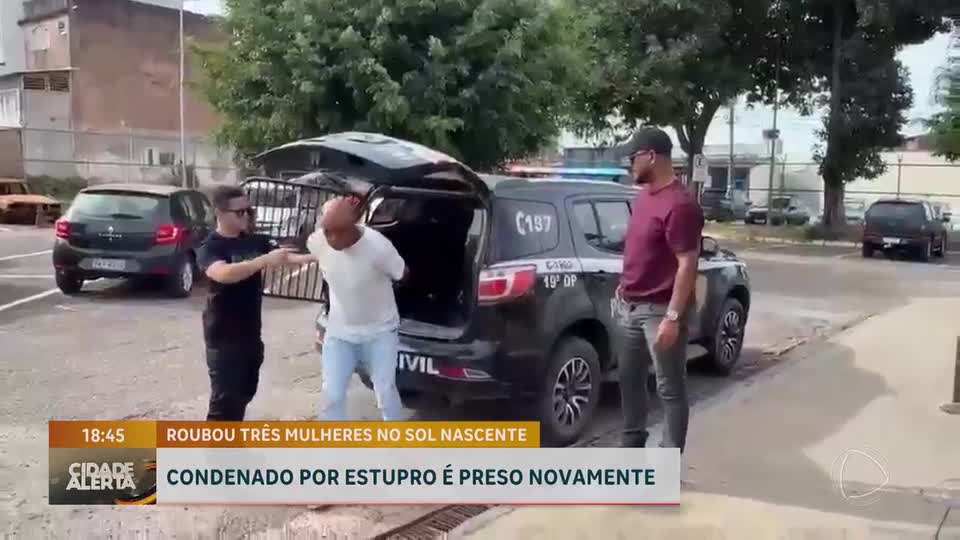Homem condenado por estupro é preso após roubo no Sol Nascente (DF)