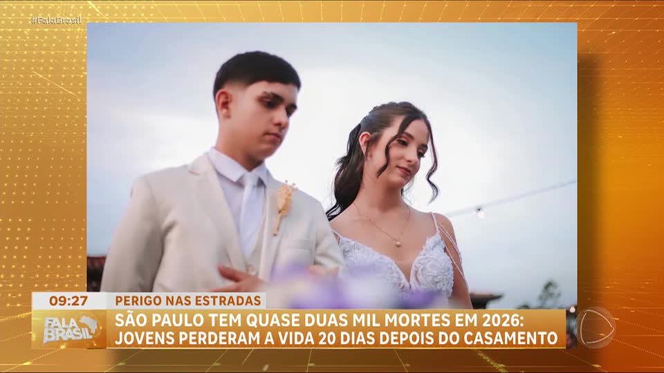 Acidente em rodovia de SP tira a vida de jovens recém-casados