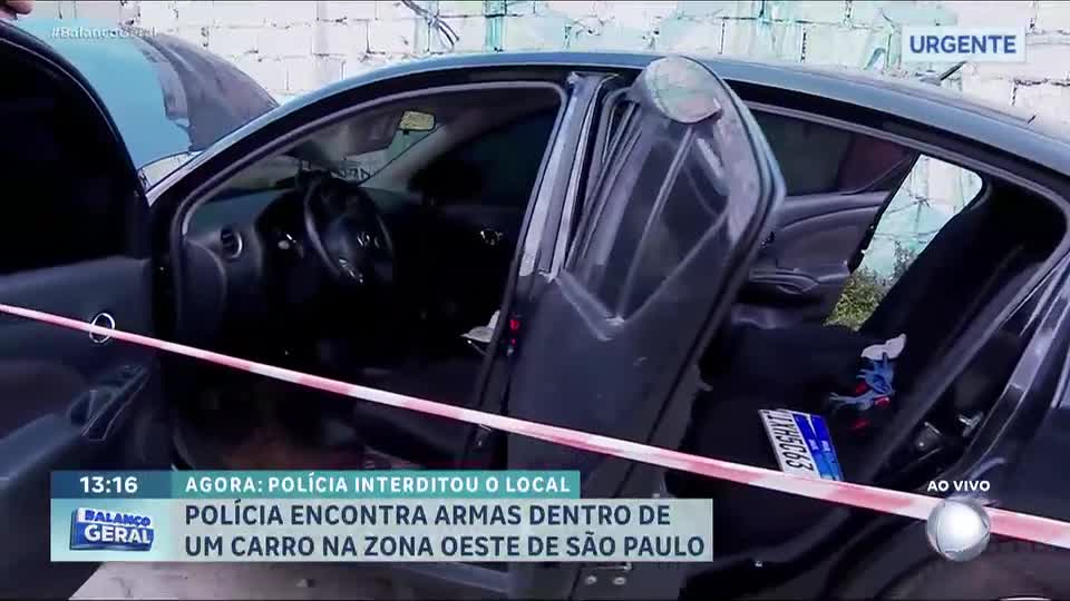Polícia encontra arsenal em carros na zona oeste de São Paulo