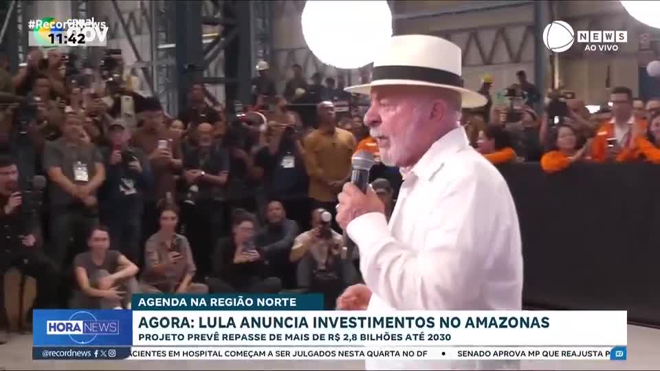 Lula anuncia mais de R$ 2 bilhões em investimentos da Petrobras no Amazonas