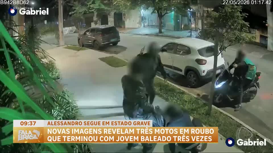 Jovem é baleado três vezes durante assalto na zona sul de SP