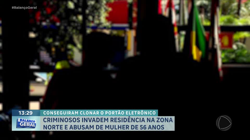 Criminosos invadem residência na zona norte de SP e abusam de mulher de 56 anos