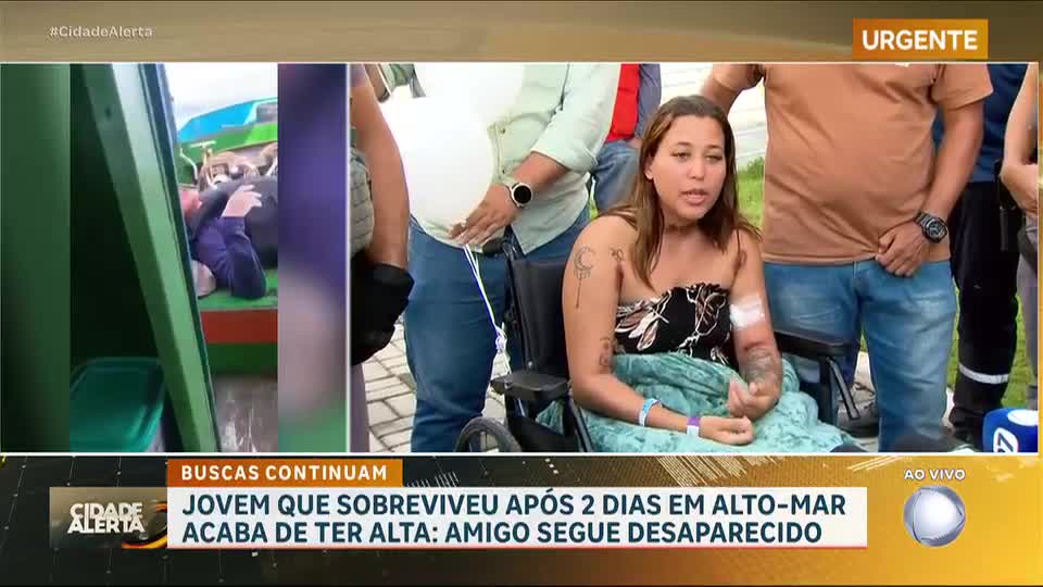 Mulher resgatada depois de 48 horas à deriva no mar faz pronunciamento após alta no hospital