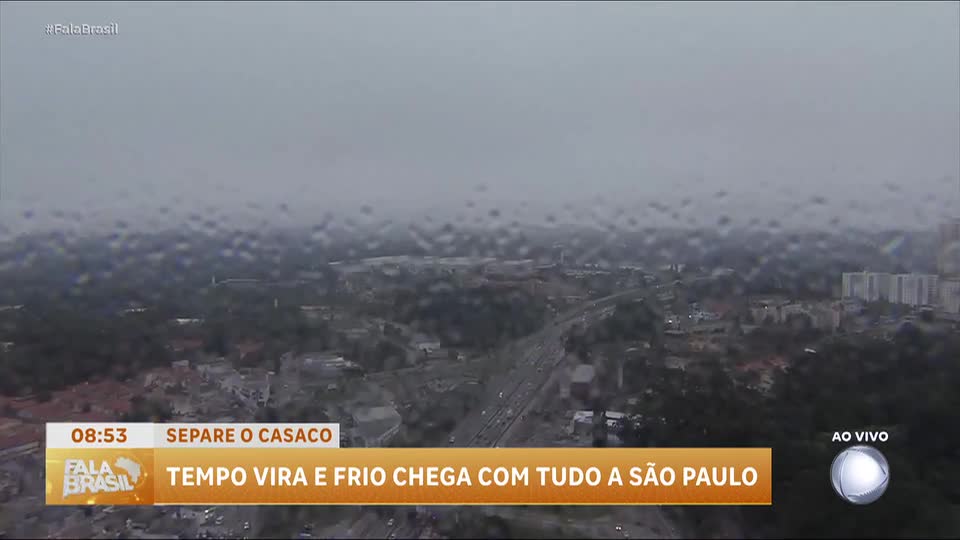 Frente fria derruba temperaturas em São Paulo