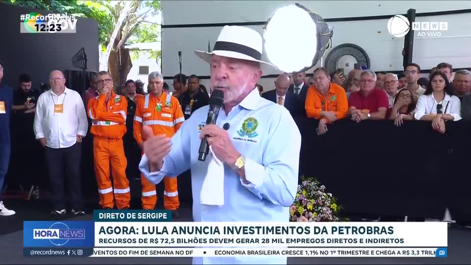 Lula anuncia investimentos da Petrobras