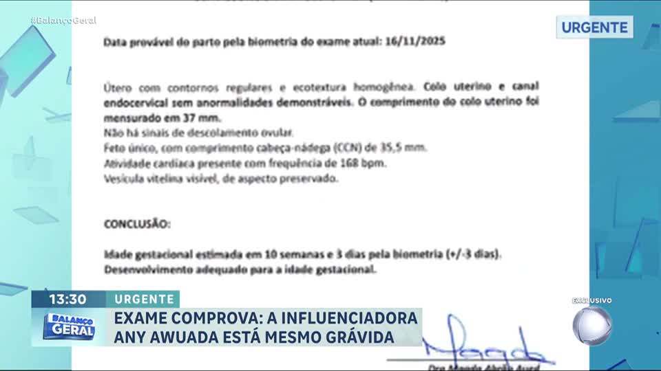 Influenciadora que disse ter tido caso com Neymar apresenta exames que  comprovam gravidez