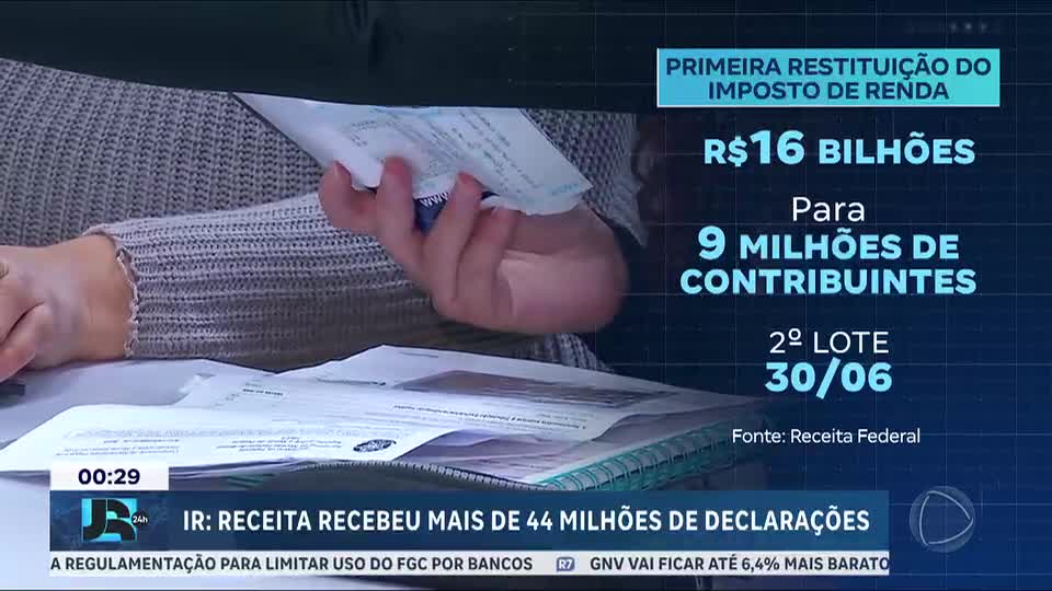 Receita recebe 44 milhões de declarações do IR e paga maior lote de restituição da história