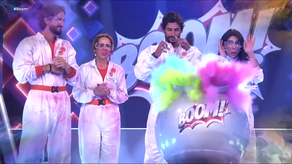 Michelle corre contra o tempo na bomba-relógio, mas não evita a explosão e é eliminada do Boom!