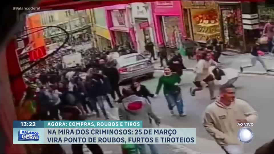 Polícia investiga tiroteio que deixou seis baleados na 25 de Março, centro de SP