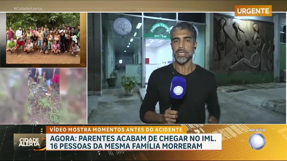 Acidente com ônibus de viagem na BR-116 mata 16 pessoas da mesma família na Bahia