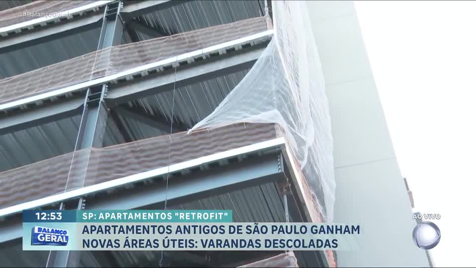 Tecnologia permite adicionar sacadas a prédios antigos em São Paulo