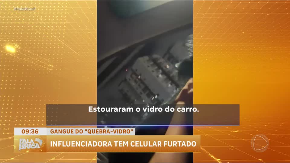 Influenciadora é vítima da gangue do 'quebra-vidro' em SP