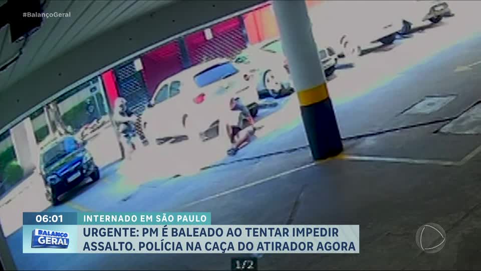 PM é baleado ao tentar impedir assalto na zona sul de SP; agente está em estado grave