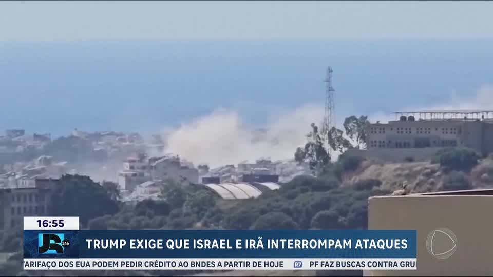 Donald Trump exige que Israel e Irã interrompam ataques
