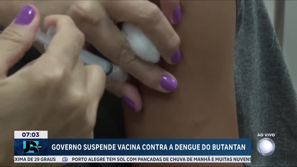 Governo suspende temporariamente vacina contra a dengue produzida pelo Instituto Butantan