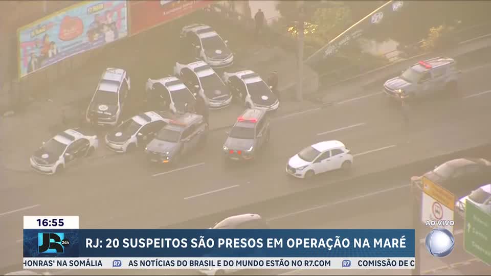 Operação no Complexo da Maré prende 20 suspeitos e fecha escolas e unidades de saúde