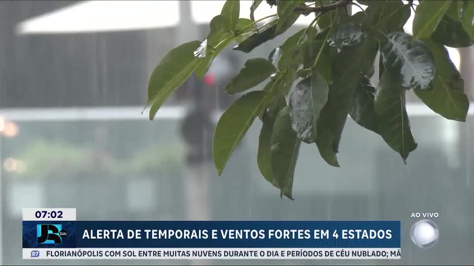 Regiões Sul e Centro-Oeste têm alerta de tempestade para esta quarta-feira (10)