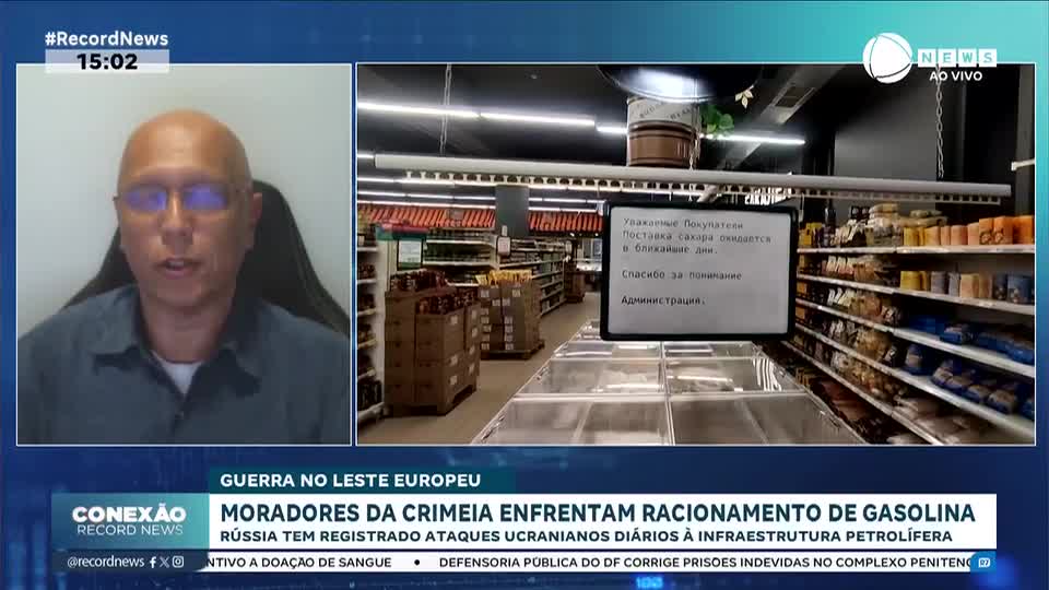 Moradores da Crimeia enfrentam racionamento de gasolina