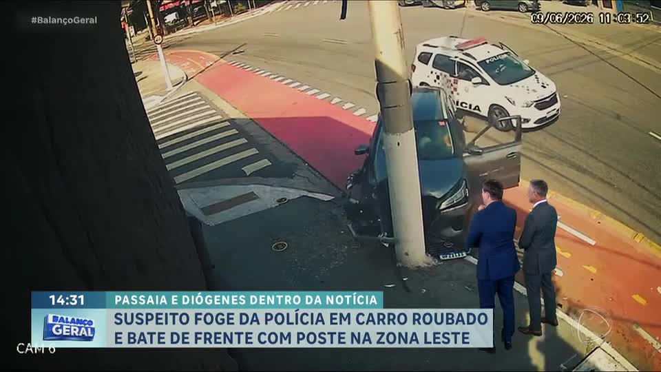 Dentro da Notícia: Polícia Militar prende ladrão de carro na Vila Prudente, em São Paulo