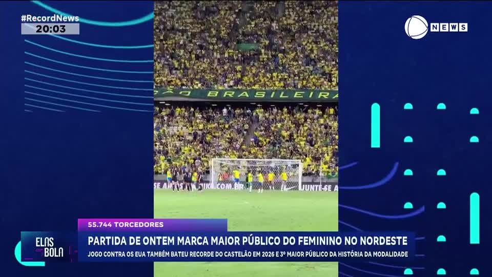 Partida marca maior público do feminino no Nordeste