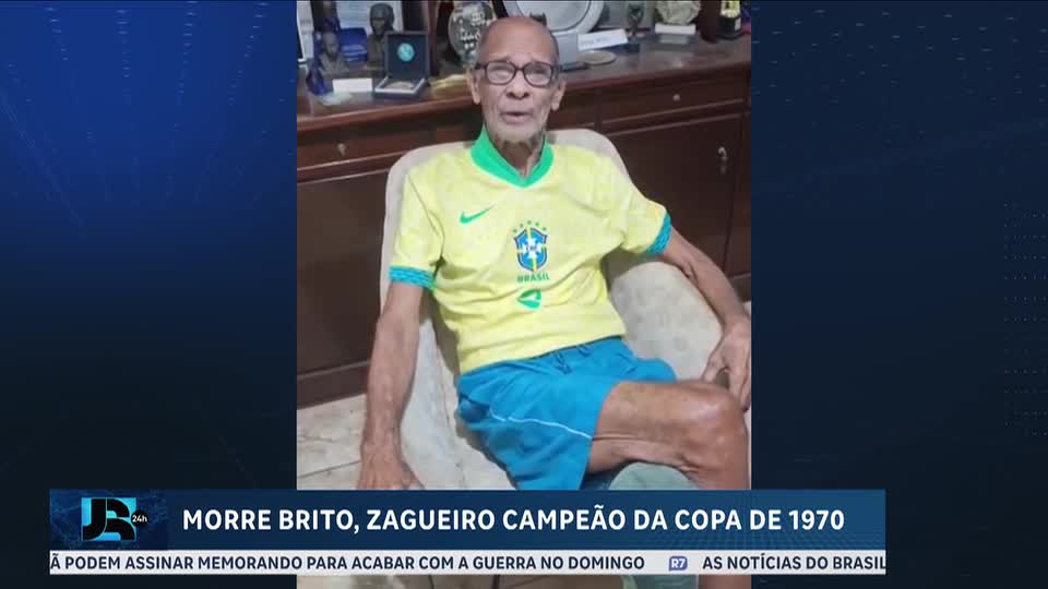 Morre Brito, zagueiro campeão da Copa de 1970, aos 86 anos