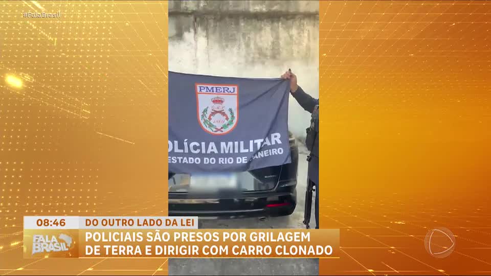 Policiais são presos por grilagem e uso de carro clonado no RJ