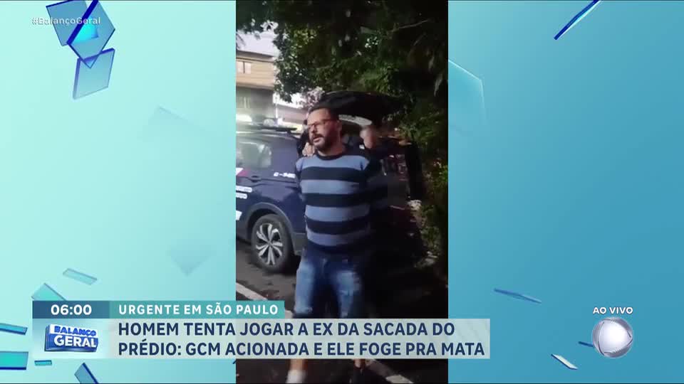 Homem é preso após tentar jogar ex-mulher da sacada de apartamento na Grande São Paulo