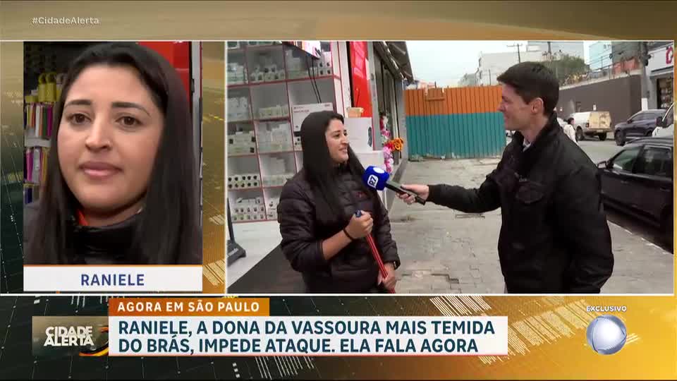 Mulher impede roubo de bicicleta com vassoura no Brás, em São Paulo