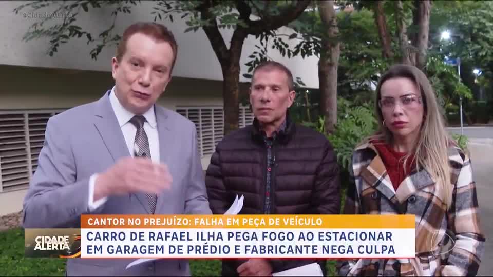 Patrulha do Consumidor: Carro de Rafael Ilha pega fogo em garagem, e montadora nega culpa
