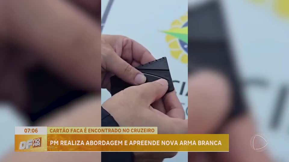 Polícia apreende 'Cartão Faca' em ação no terminal de ônibus no DF