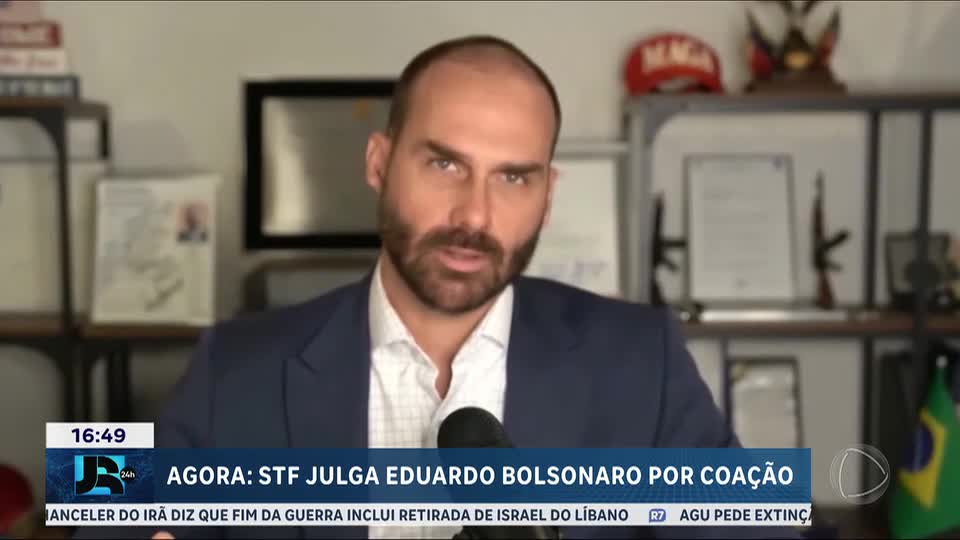 STF forma maioria pela condenação do deputado cassado Eduardo Bolsonaro