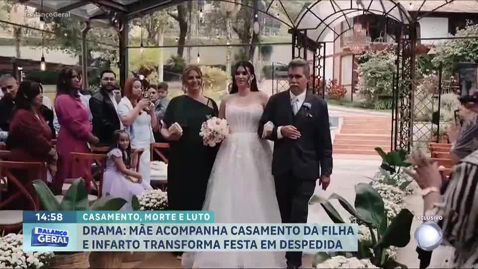 Mãe da noiva infarta e morre durante casamento que ajudou a organizar