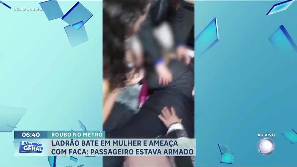 Mulher é agredida em estação de metrô durante tentativa de furto