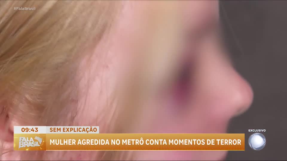 Mulher agredida dentro do metrô relata momentos de terror: 'Podia não ter sobrevivido'