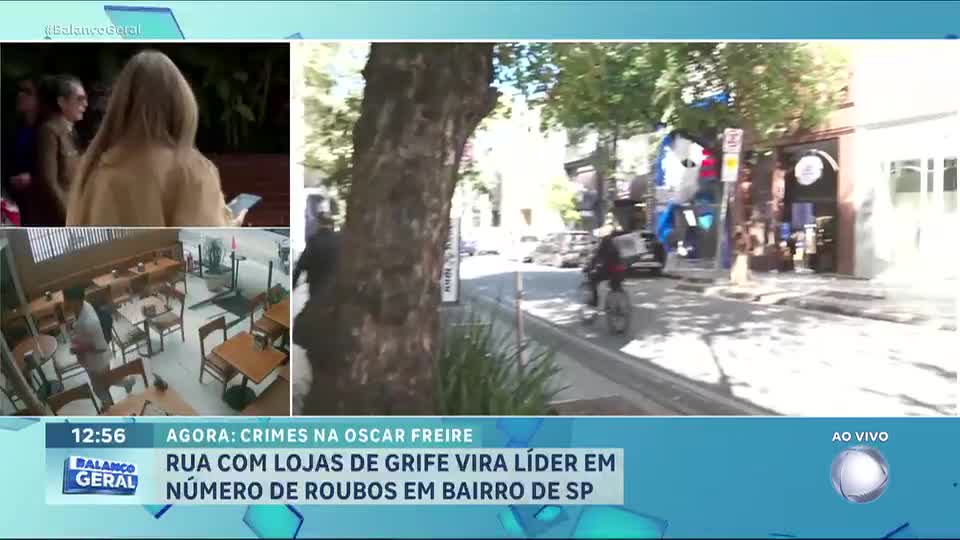 Rua com lojas de grife vira líder em número de roubos em bairro de SP