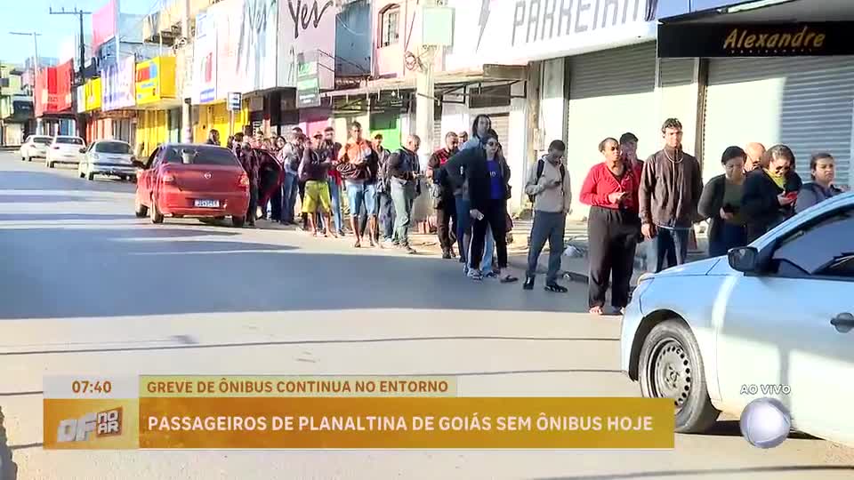 Greve dos rodoviários em Planaltina de Goiás continua nesta sexta-feira