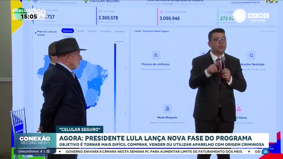 Presidente Lula lança nova fase do programa Celular Seguro